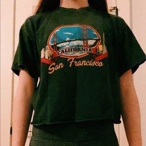 brandy melville san francisco cropped top🦋